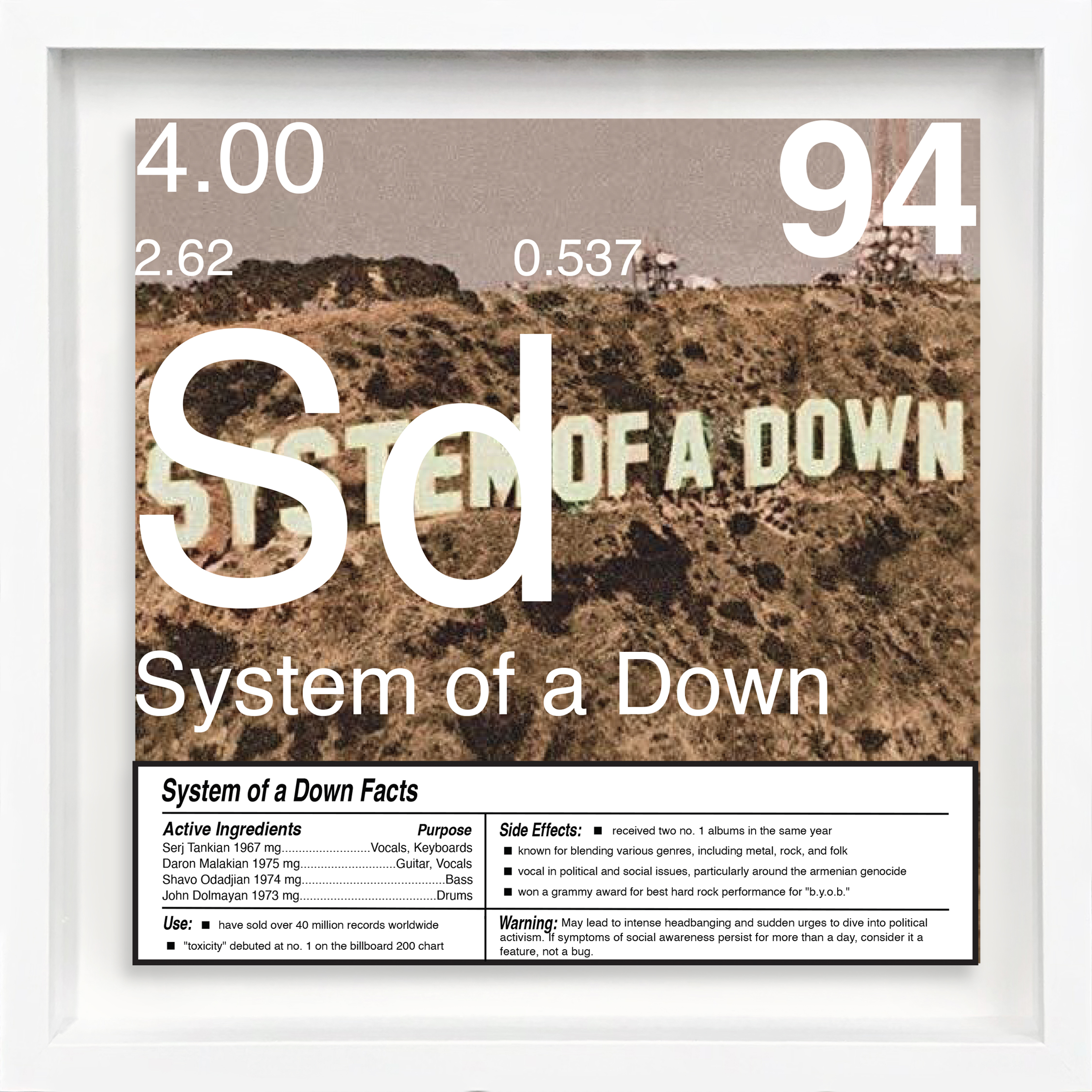 System of a Down artwork
